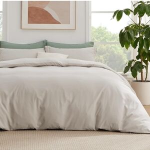 Bedsure Duvet Cover with Fitted Sheet Full - Deep Pocket, Hotel Luxury Soft Doub